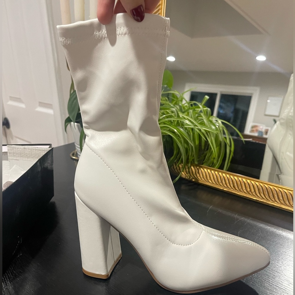 Nasty Gal Boots - White